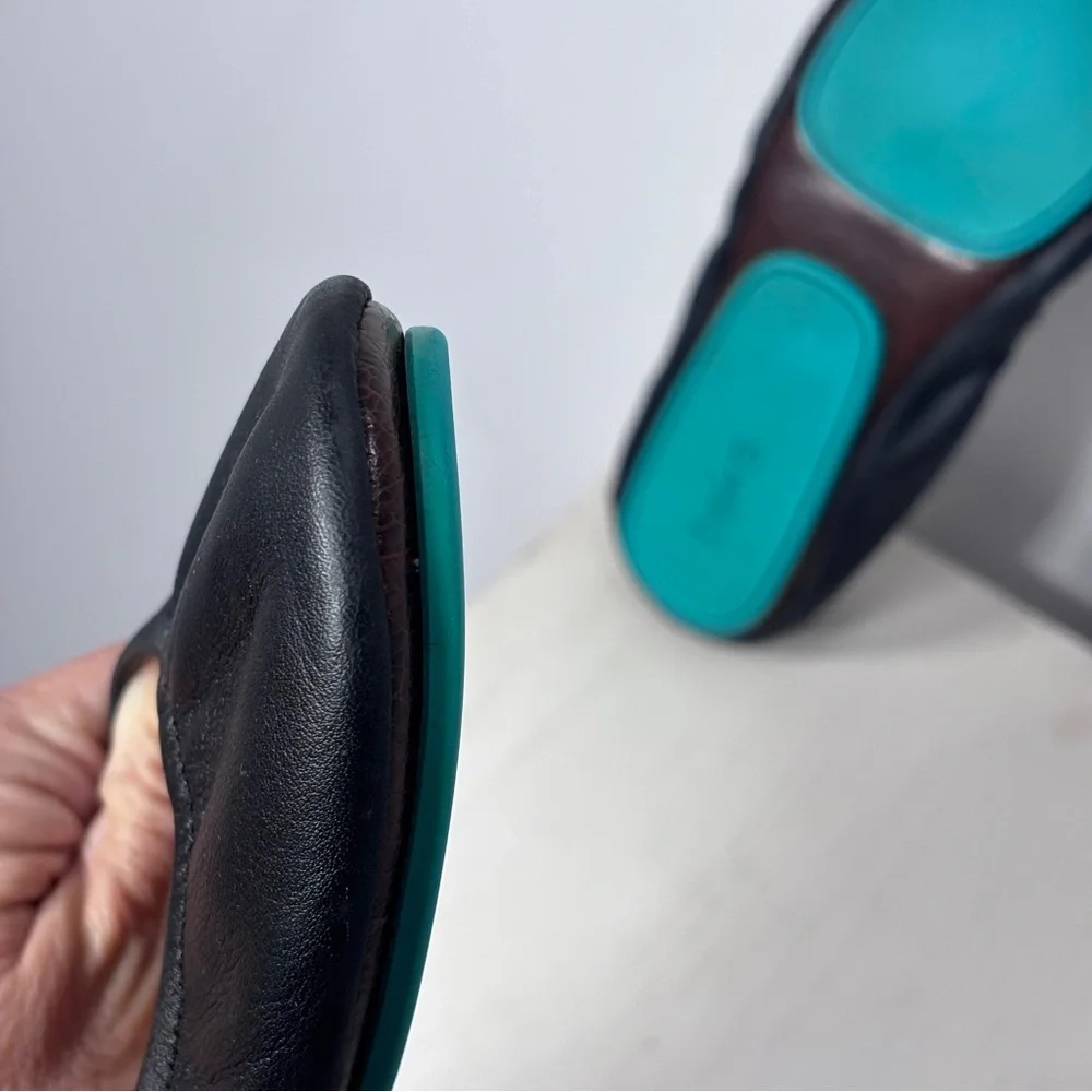 EUC Tieks By Gavrieli Women’s Matte Black Leather Flats Ballet Size 10 US - Picture 9 of 12